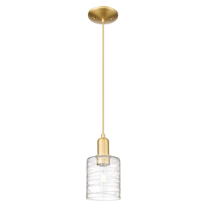 Innovations Lighting Endless Possibilities Arcadia - Cobbleskill - 1 Light 5" Cord Hung Mini Pendant - Deco Swirl/Satin Gold