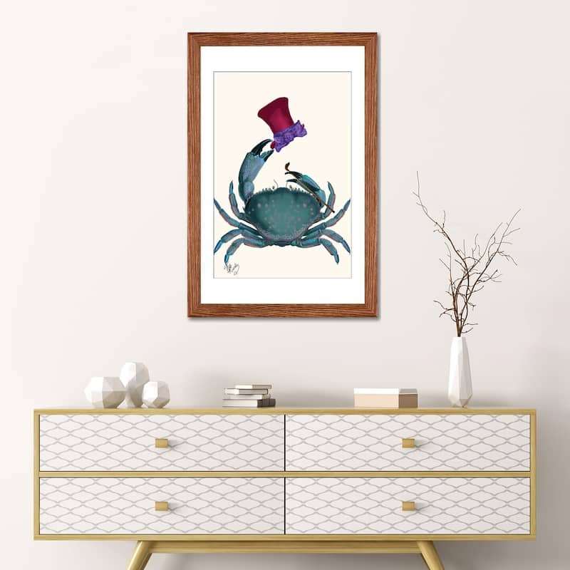 iCanvas "The Dandy Crab" by Fab Funky