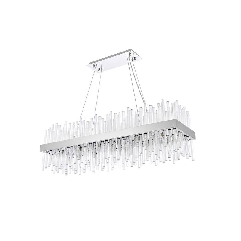 Indigo Home 42 inch rectangle crystal pendant