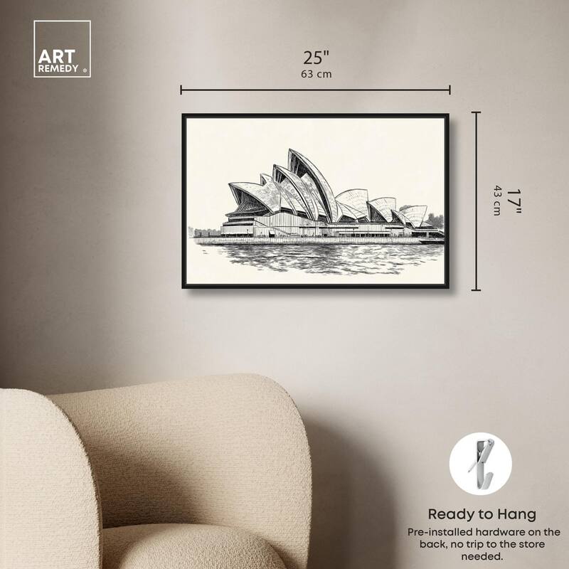 Sails of Sydney Canvas by Art Remedy