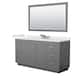 Option Dark Gray, Nickel Trim, White Quartz Top