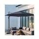preview thumbnail 21 of 28, 10 ft. Round 360-Degree rotation Cantilever Patio Umbrella Navy Blue