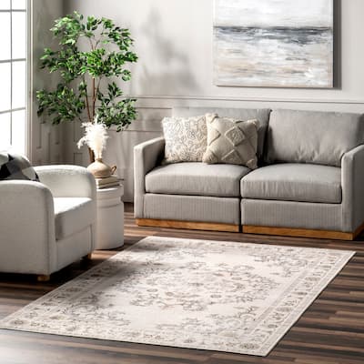 Nuloom Arwen SpinClean Vintage Traditional Machine Washable Area Rug