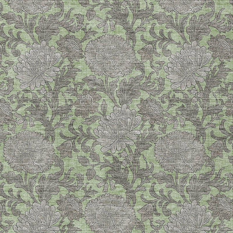 HomeRoots Floral Transitional Rectangle Outdoor Rug