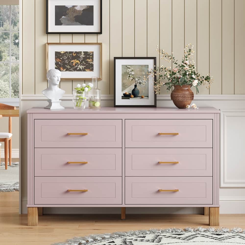 pink storage dresser Brightroom Modular Storage Drawer Set, Pink-Cream