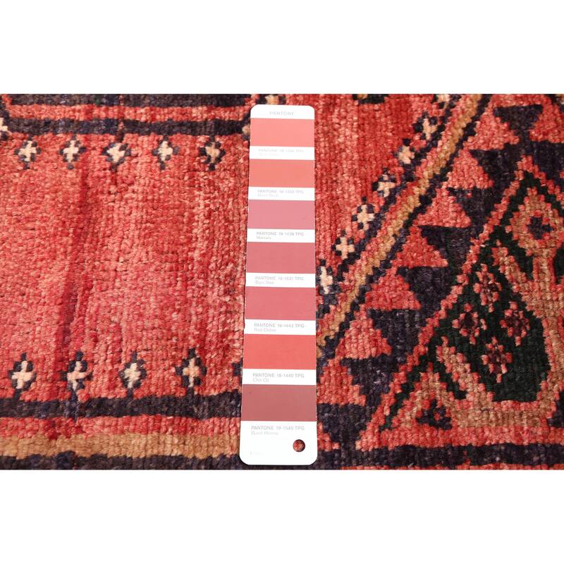 ECARPETGALLERY Hand-knotted Melis Vintage Dark Copper Wool Rug - 5'9 x 7'11