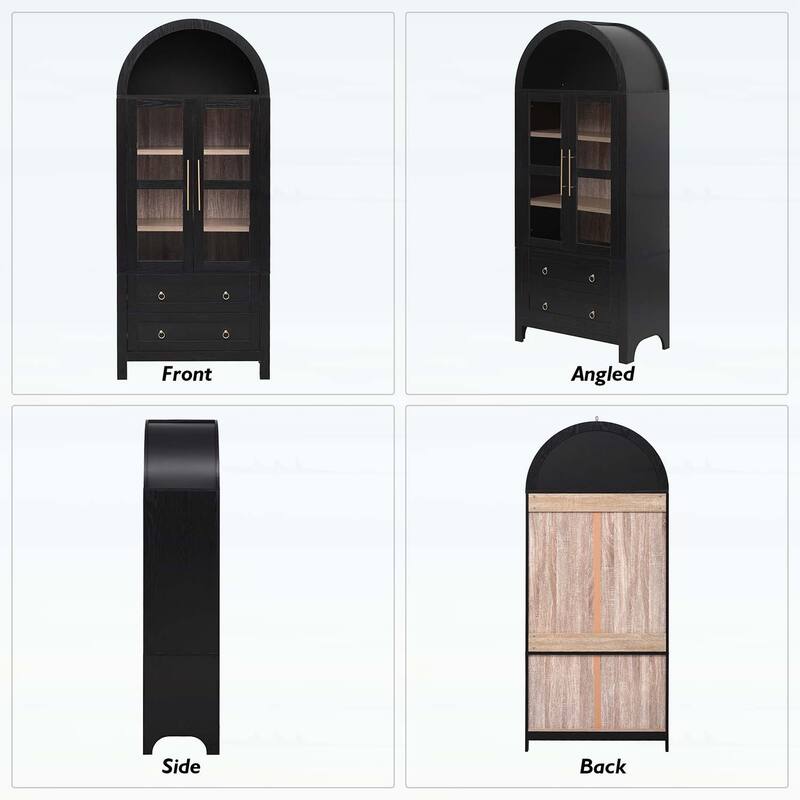 Modern Farmhouse Storage Cabinet with 2 Large Drawers,for Kitchens and Dining Rooms,Living Room