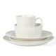 preview thumbnail 9 of 9, Martha Stewart 30 Piece Basket Weave New Bone China Embossed Porcelain Dinnerware Set