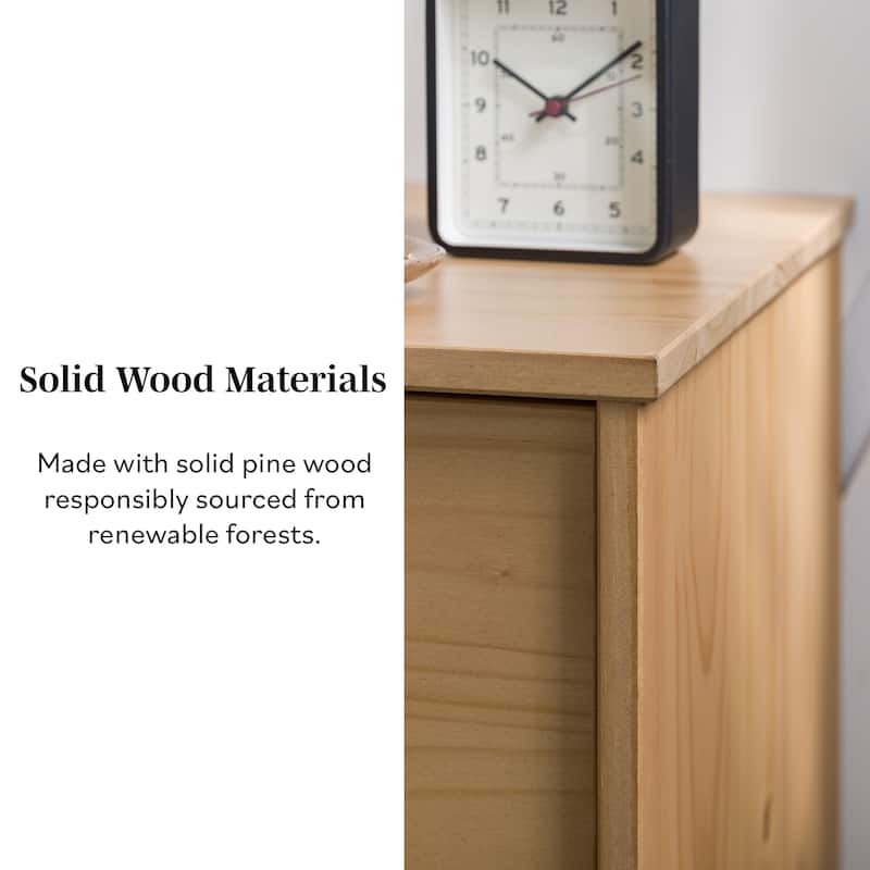 Middlebrook Mid-Century Solid Wood 2-Drawer Nightstand, Set of 2