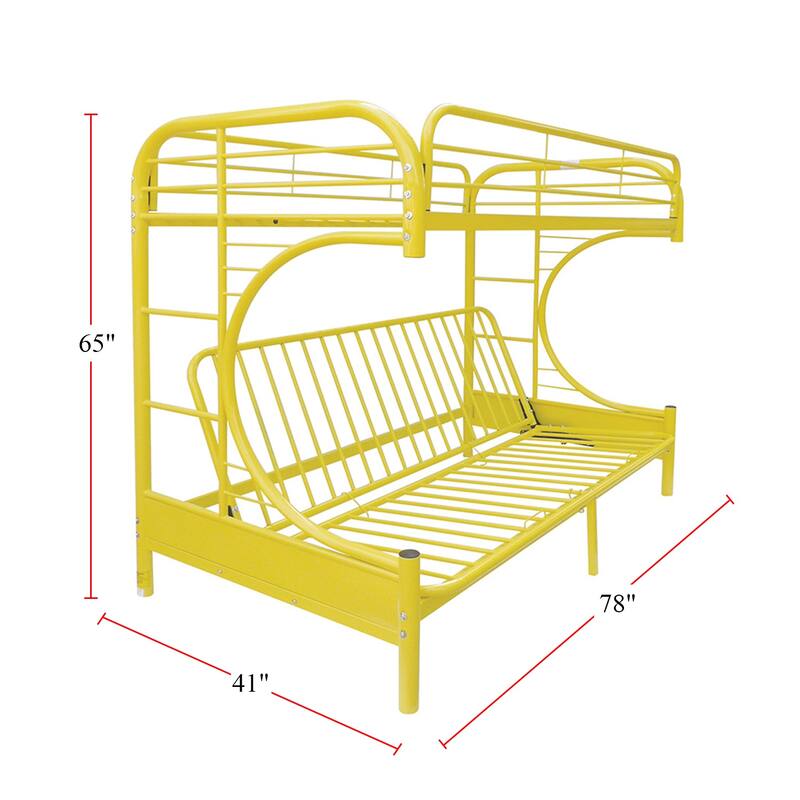 Metal Twin/Full Futon Bunk Bed