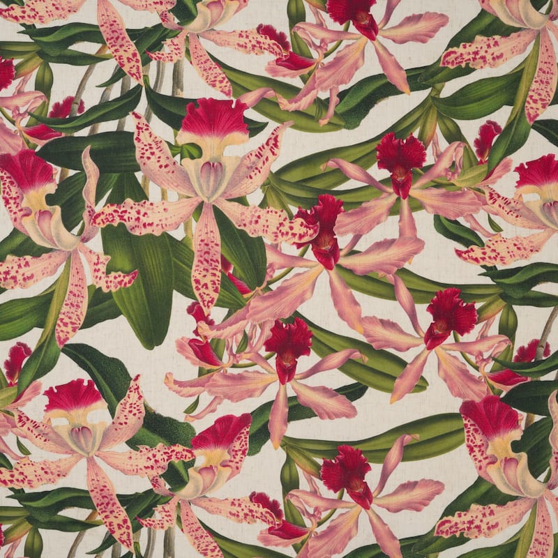 Smithsonian Orchidelia Floral Throw Pillow