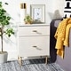 preview thumbnail 5 of 80, SAFAVIEH Genevieve 2-drawer Nightstand Grey/White Washed