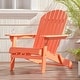 preview thumbnail 1 of 44, Malibu Outdoor Acacia Wood Adirondack Chair by Christopher Knight Home Tangerine