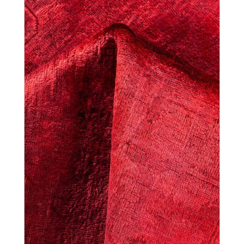 Vibrance, One-of-a-Kind Hand-Knotted Area Rug - Red, 4' 2" x 6' 0" - 4' 2" x 6' 0"