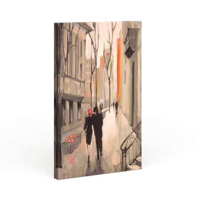 Copper Grove 'Village Promenade Neutral' Canvas Art