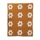 preview thumbnail 33 of 44, Cotton Knit Baby Blanket with Prints Brown - Flowers