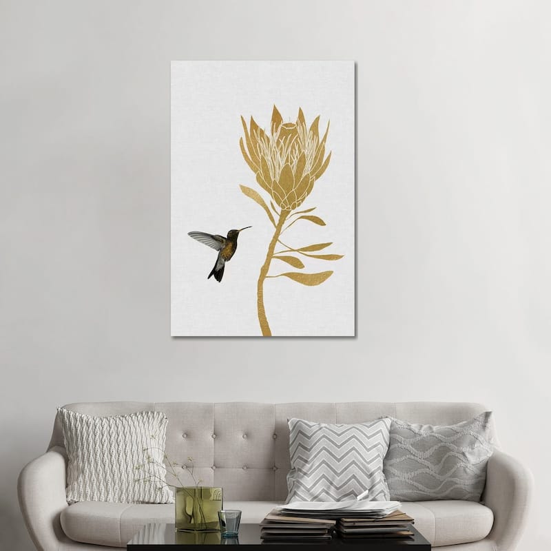 iCanvas "Hummingbird & Flower II" by Orara Studio Canvas Print - 48x32x1.5