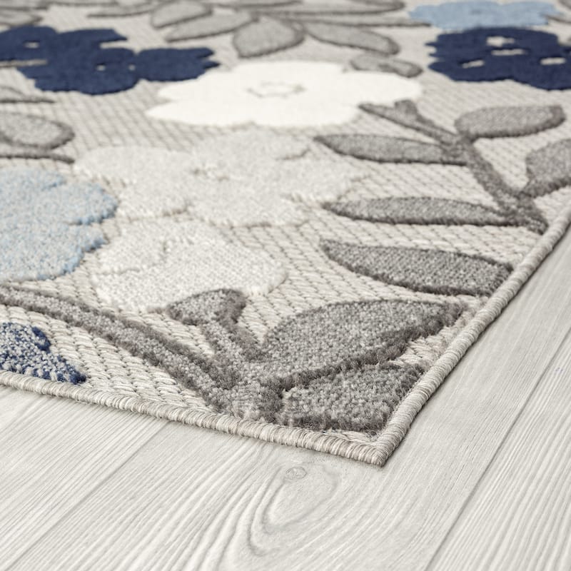 Origin Coastal Floral Indoor/Outdoor Area Rug