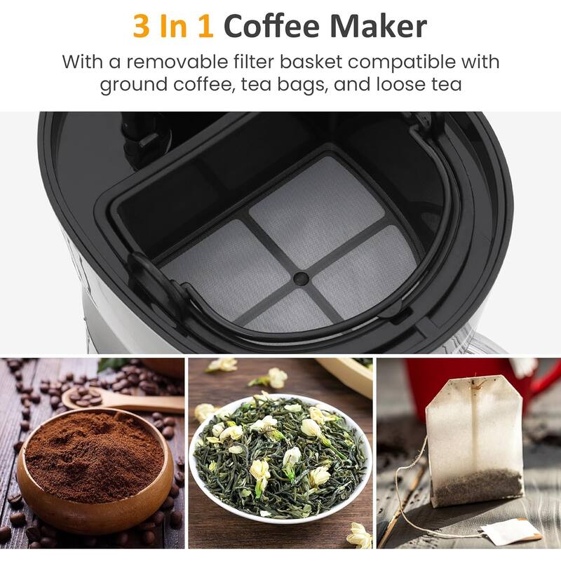 20 Oz Iced Coffee Maker with Reusable Filter, Insulated Pitcher