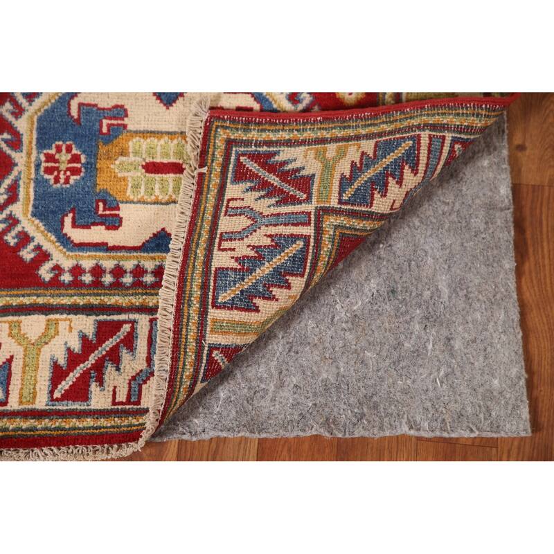 Red Kazak Accent Rug Handmade Wool Carpet - 2'9" x 4'2"