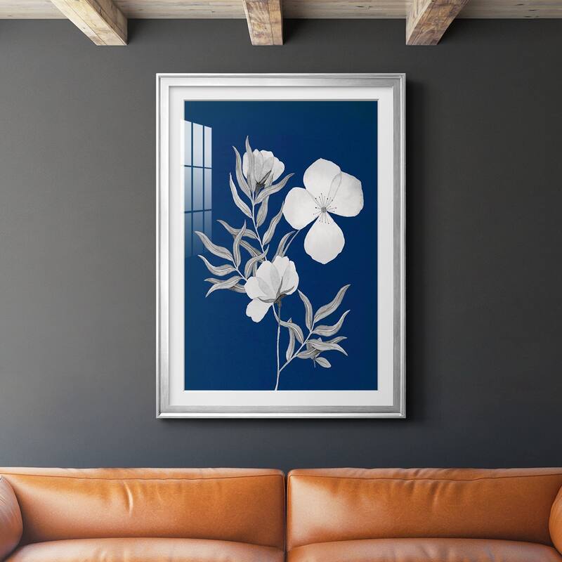 Indigo Sketch II Premium Framed Print - Ready to Hang