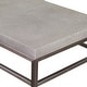 preview thumbnail 3 of 2, Uttermost 25399 Clea 14" Wide Faux Leather Top Stainless Steel Console