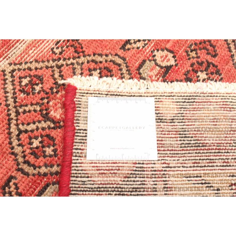 ECARPETGALLERY Hand-knotted Andelz Red Wool Rug - 3'10 x 7'3