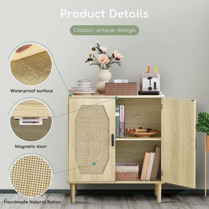 Sapphome Dog Crate Furniture Large Breed TV Stand with 2 Sliding Doors,Grey