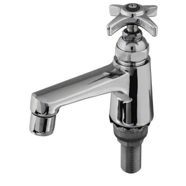 T and S Brass Sill Faucet with 1/2" NPS Male Shank, Cross Handle and