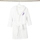 preview thumbnail 25 of 78, Sweet Kids 100% Polyester SUPER PLUSH Double Brushed Hooded Bathrobe with Purple Script Monogram