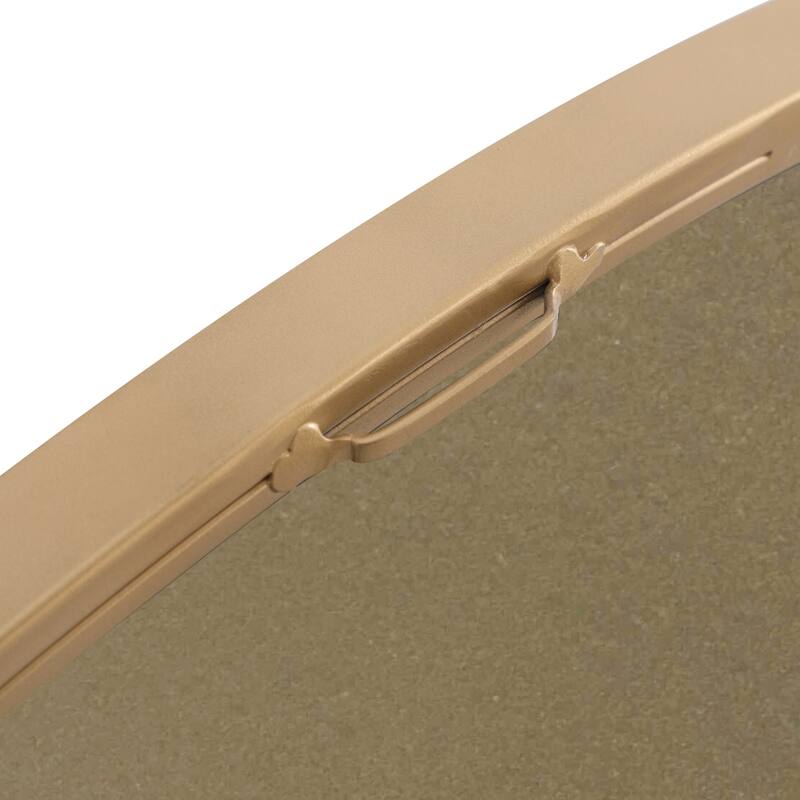 Strick & Bolton Prine Metal Frame Round Mirror