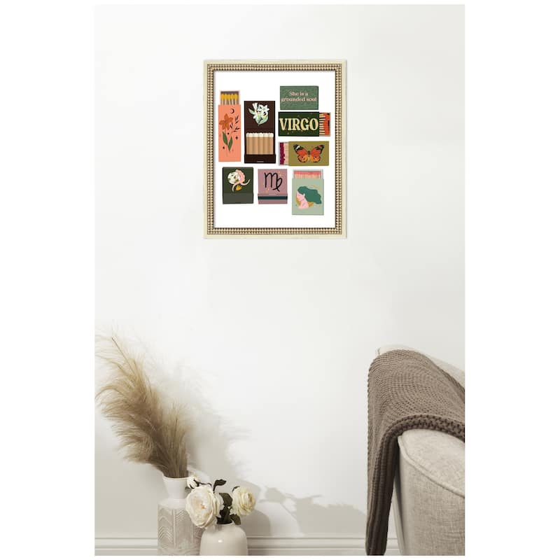 Kate and Laurel Virgo Matchbooks 14x18 FC by Megan Ryan Framed Wall Art Print