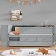 preview thumbnail 12 of 10, Twin Size Bunk Bed with Built-in Shelves and Storage Drawer, White
