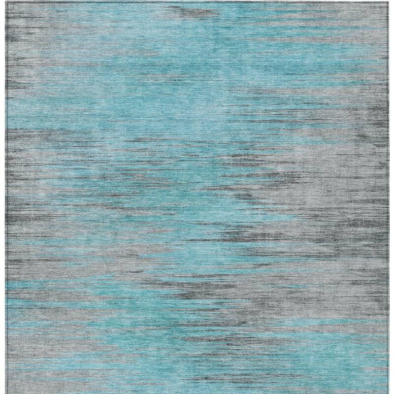 HomeRoots Abstract Transitional Rectangle Outdoor Rug
