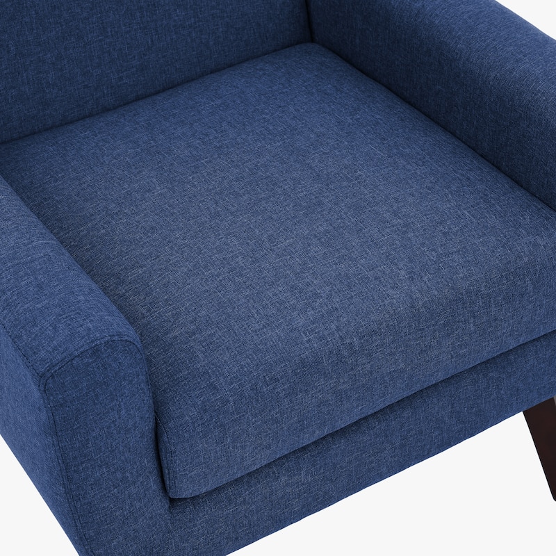 Modern Upholstered Linen Armchair Accent Chair