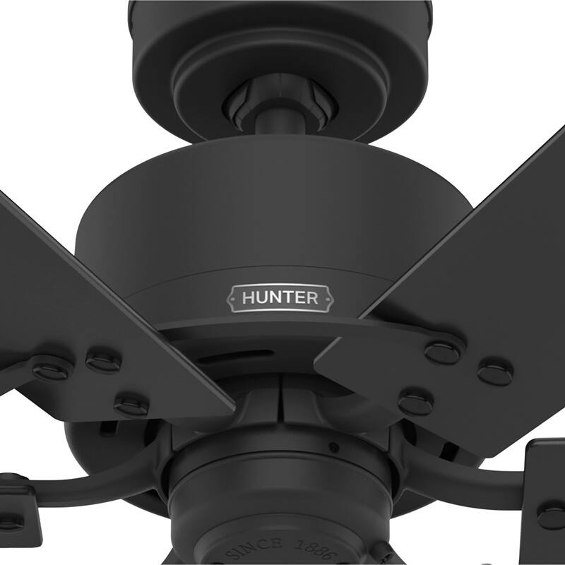 Hunter 52" Gilrock Windmill Ceiling Fan and Pull Chain - Industrial, Modern Farmhouse