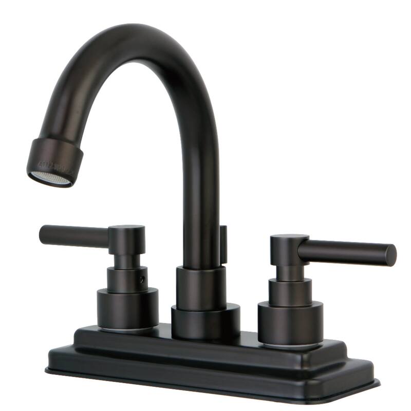 Kingston Brass Elinvar Centerset Bathroom Faucet with Brass Pop-Up