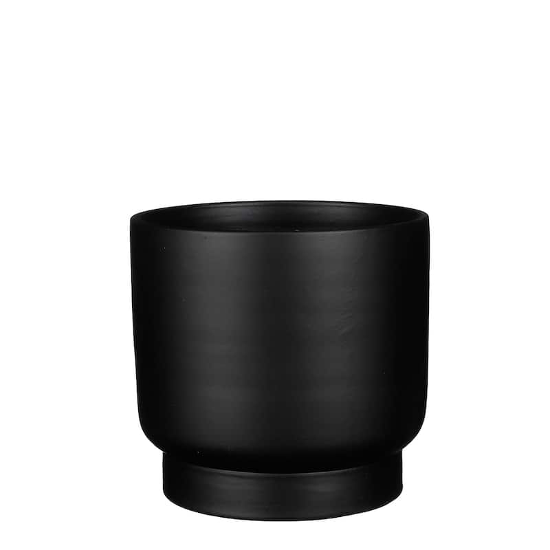 Lg. Riva Round Black Pot-ST - Black