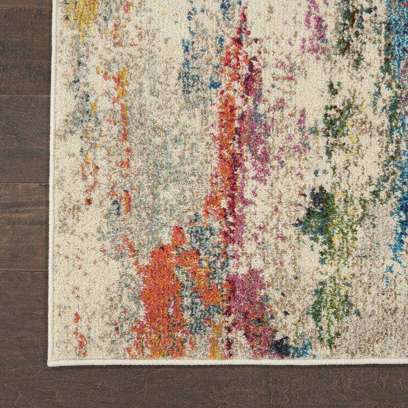 Jibog Power Loomed Abstract Modern Area Rug By HomeRoots - 120' X '26' X '0.5