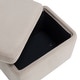 preview thumbnail 11 of 15, Studio Living Kendari Small Storage Ottoman in Velvet Fabric