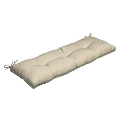 ARDEN Outdoor Plush Modern Tufted Bench Cushion, 48 x 18