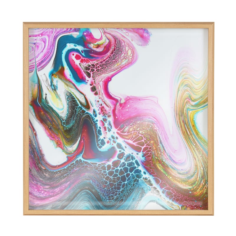 Kate and Laurel Blake Kaleidescope Framed Printed Art by Xizhou Xie