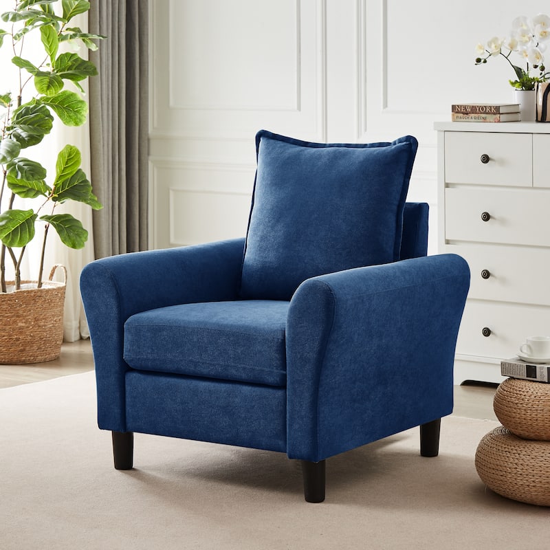 Modern Accent Chair Comfy Upholstered Armchair for Living Room