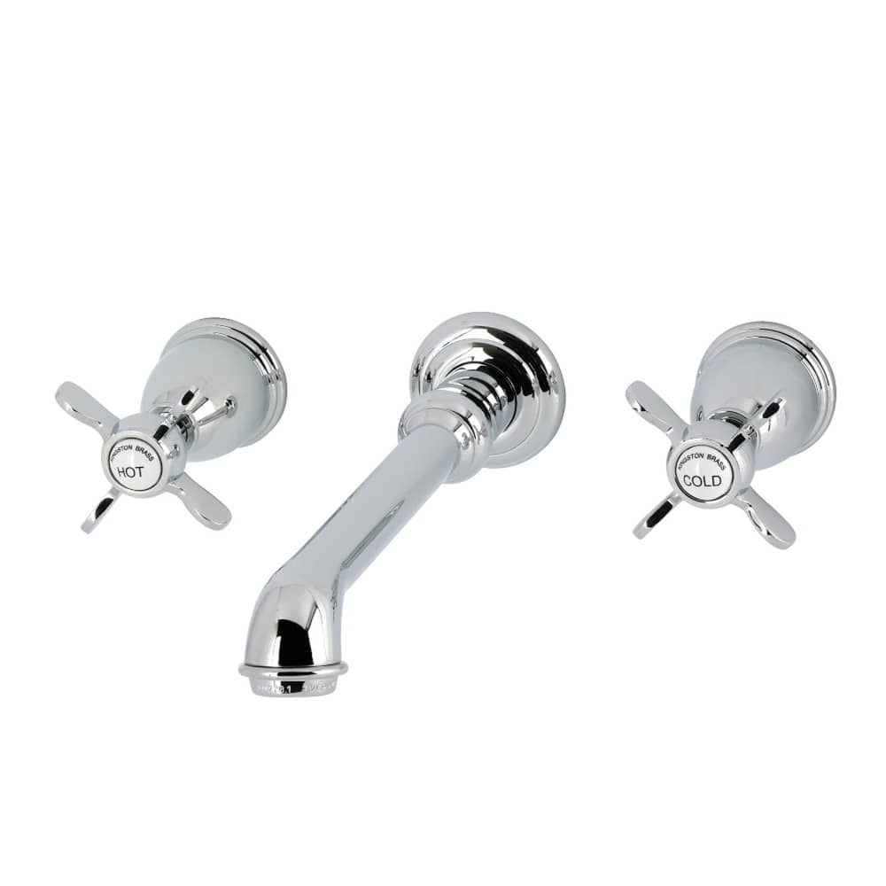 Kingston Brass Essex Double-Handle Wall Mount Bathroom Faucet