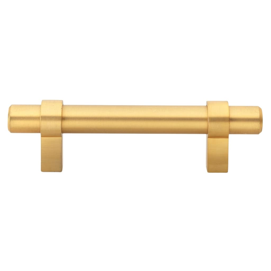 GlideRite 3-inch Solid Satin Gold Euro Cabinet Bar Pulls (Pack of 25) - Pack of 25