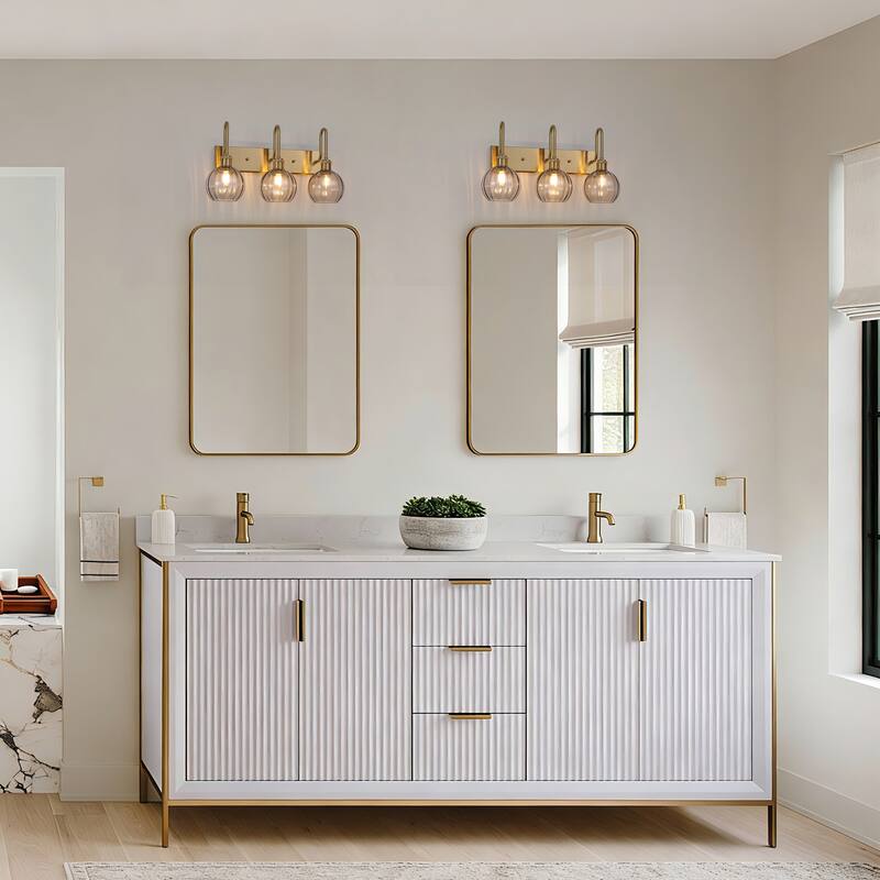 3-Light Dimmable Bathroom Vanity Light