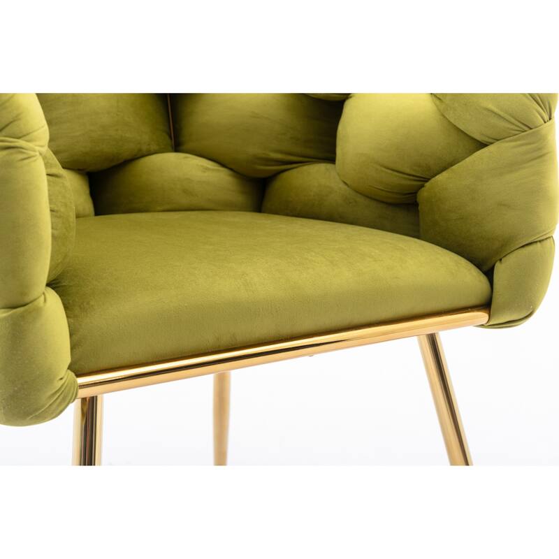 Shubert Glam Velvet Woven Accent Chair (Set of 2) by GDFStudio - 28.70"L x22.20"W x 29.50"H