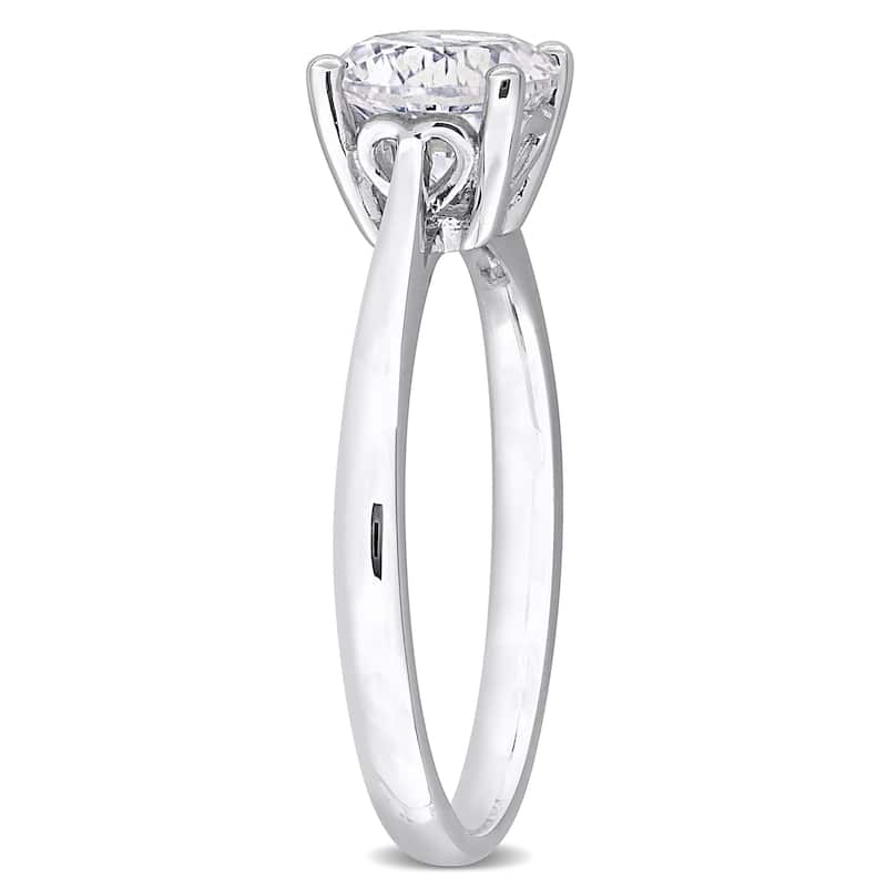 Miadora 1 5/8ct TGW Created White Sapphire Solitaire Ring Sterling Silver