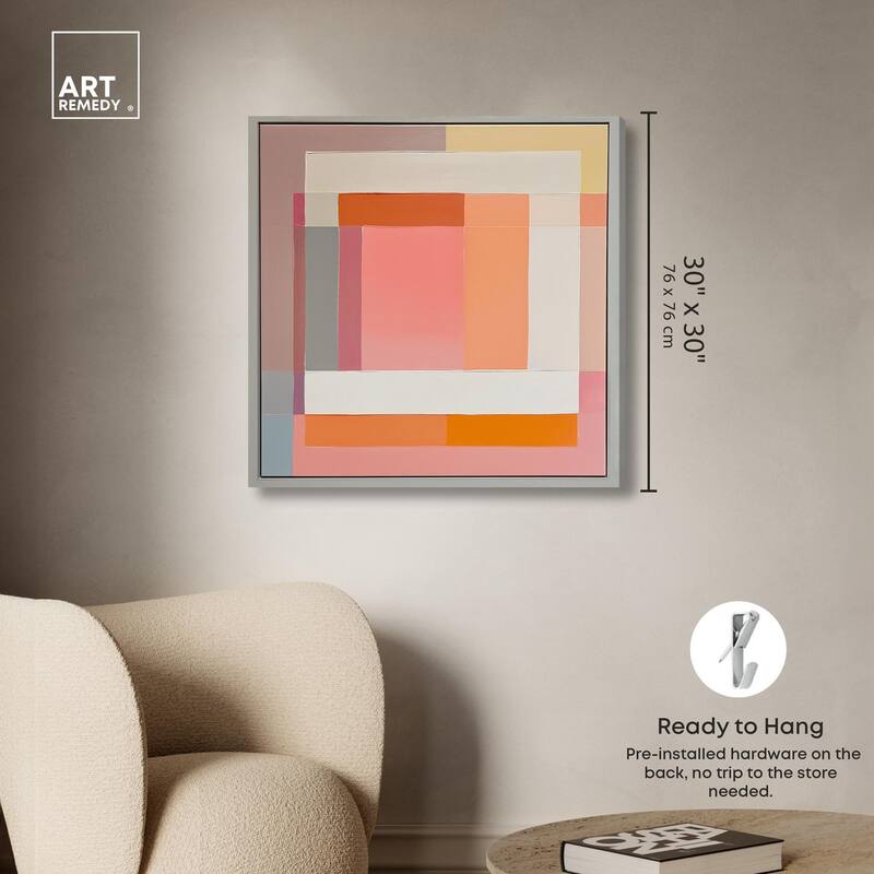 Minimal Color Blocks I Canvas by Art Remedy, Gallery Wrapped