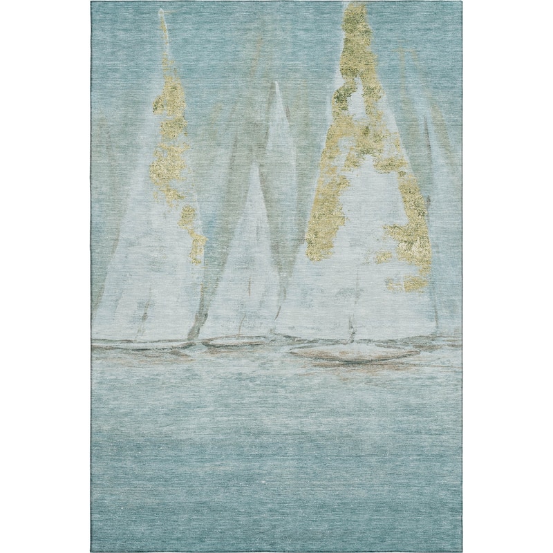 Premium Washable Super Soft Modern Sailboat Mayfield Rug